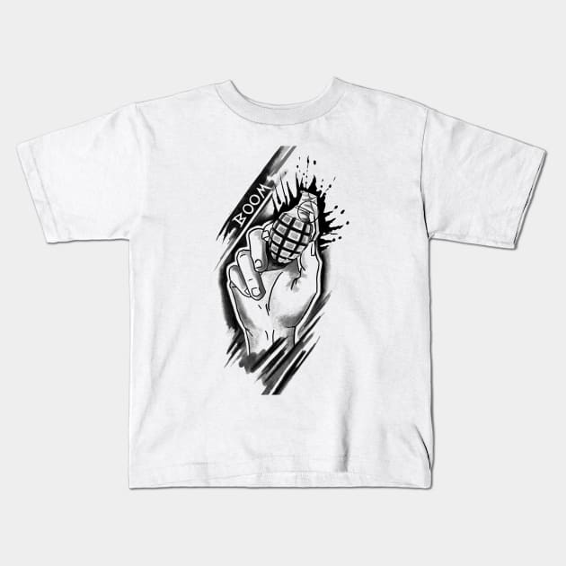 Grenade Kids T-Shirt by TattooShirts